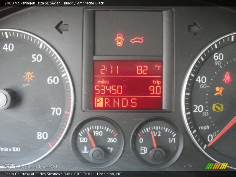 Black / Anthracite Black 2008 Volkswagen Jetta SE Sedan