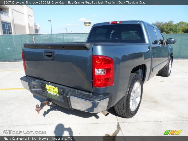 Blue Granite Metallic / Light Titanium/Dark Titanium Gray 2007 Chevrolet Silverado 1500 LT Crew Cab