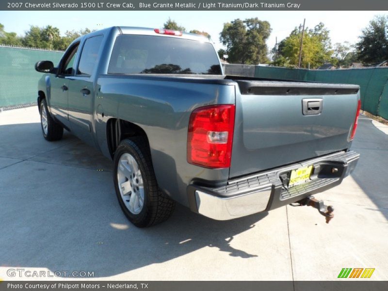 Blue Granite Metallic / Light Titanium/Dark Titanium Gray 2007 Chevrolet Silverado 1500 LT Crew Cab