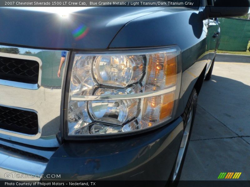 Blue Granite Metallic / Light Titanium/Dark Titanium Gray 2007 Chevrolet Silverado 1500 LT Crew Cab
