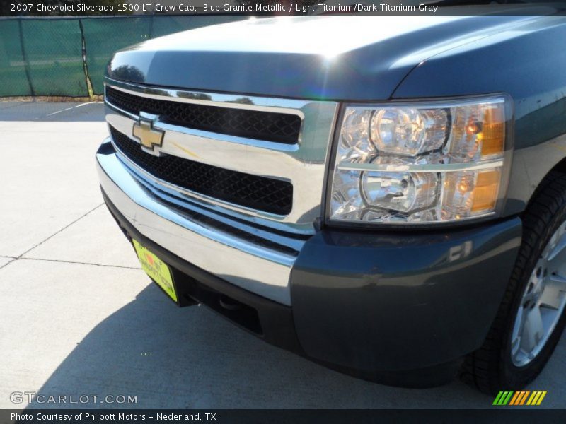 Blue Granite Metallic / Light Titanium/Dark Titanium Gray 2007 Chevrolet Silverado 1500 LT Crew Cab