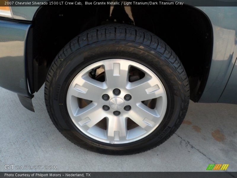 Blue Granite Metallic / Light Titanium/Dark Titanium Gray 2007 Chevrolet Silverado 1500 LT Crew Cab