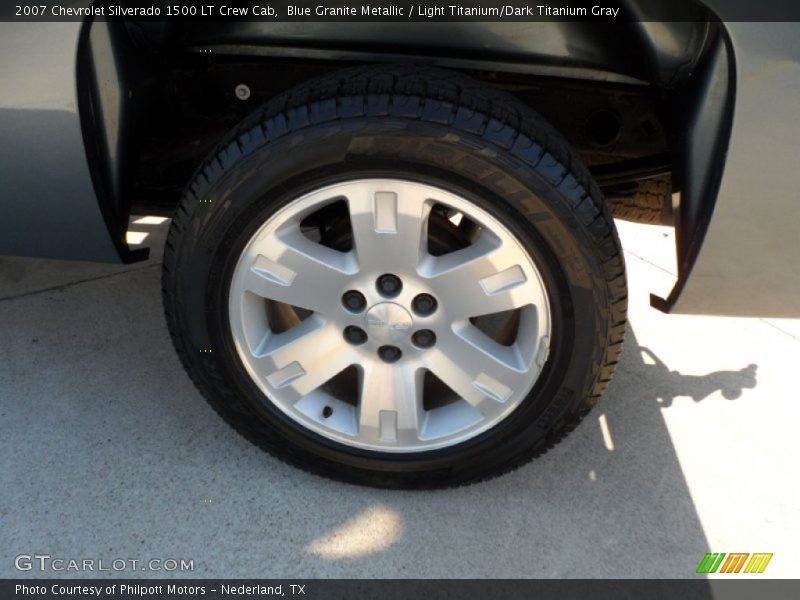 Blue Granite Metallic / Light Titanium/Dark Titanium Gray 2007 Chevrolet Silverado 1500 LT Crew Cab