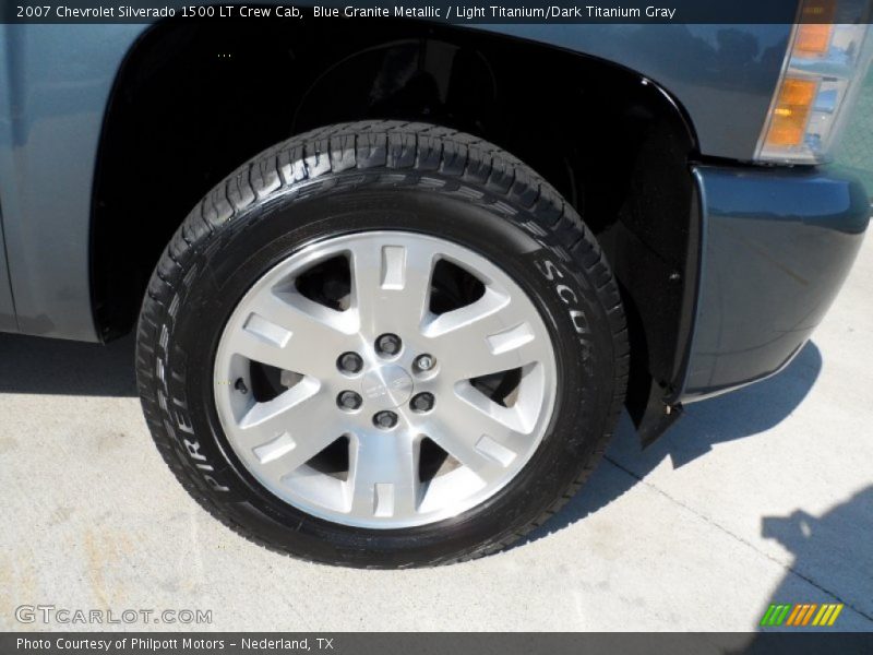 Blue Granite Metallic / Light Titanium/Dark Titanium Gray 2007 Chevrolet Silverado 1500 LT Crew Cab
