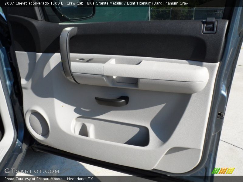 Blue Granite Metallic / Light Titanium/Dark Titanium Gray 2007 Chevrolet Silverado 1500 LT Crew Cab