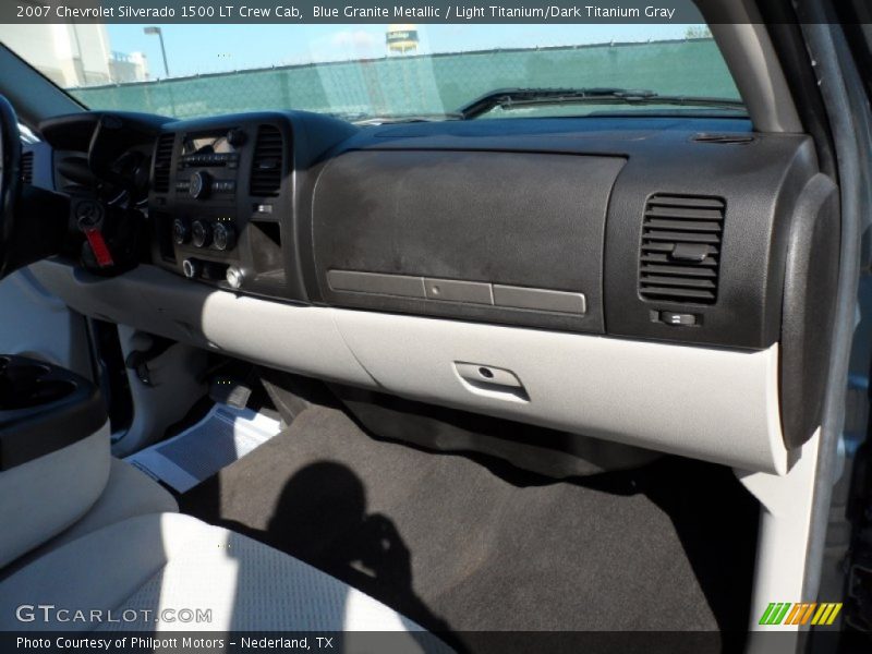 Blue Granite Metallic / Light Titanium/Dark Titanium Gray 2007 Chevrolet Silverado 1500 LT Crew Cab