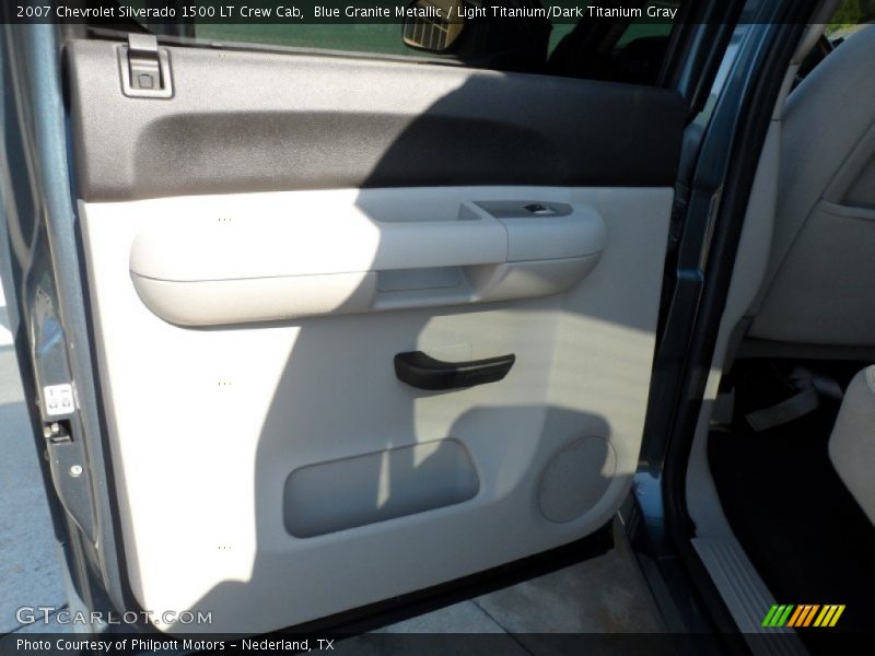 Blue Granite Metallic / Light Titanium/Dark Titanium Gray 2007 Chevrolet Silverado 1500 LT Crew Cab