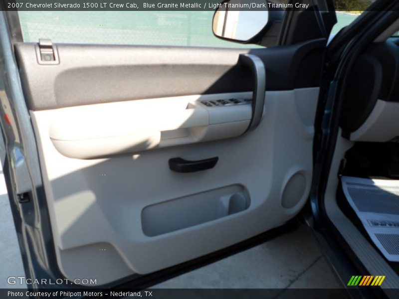 Blue Granite Metallic / Light Titanium/Dark Titanium Gray 2007 Chevrolet Silverado 1500 LT Crew Cab