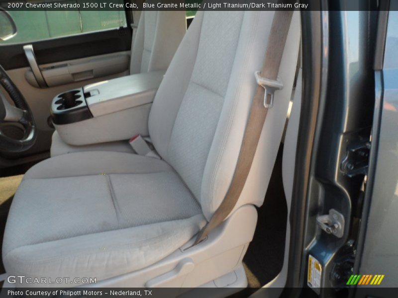 Blue Granite Metallic / Light Titanium/Dark Titanium Gray 2007 Chevrolet Silverado 1500 LT Crew Cab