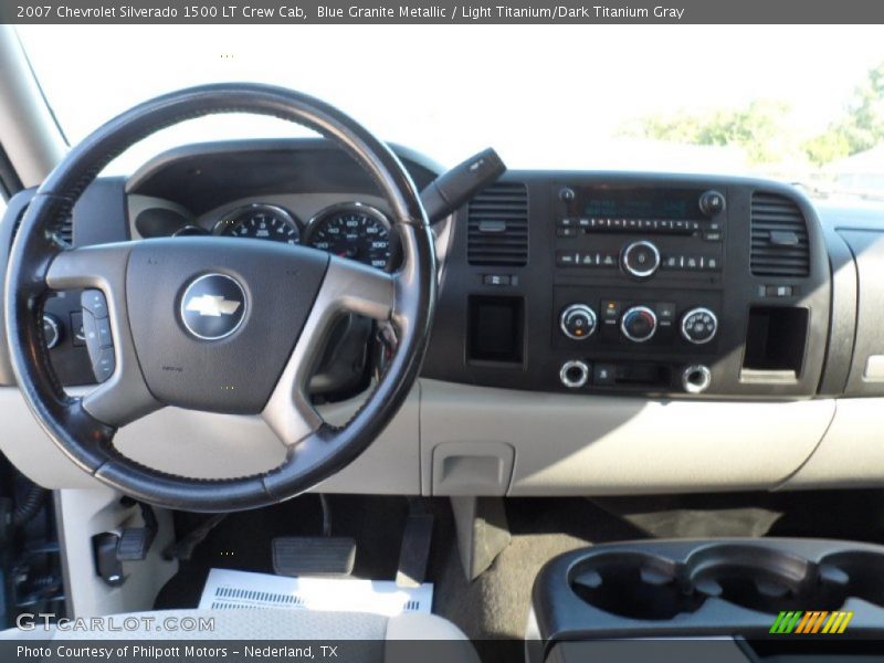 Blue Granite Metallic / Light Titanium/Dark Titanium Gray 2007 Chevrolet Silverado 1500 LT Crew Cab