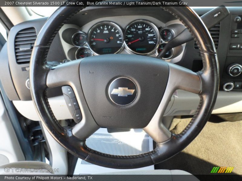 Blue Granite Metallic / Light Titanium/Dark Titanium Gray 2007 Chevrolet Silverado 1500 LT Crew Cab