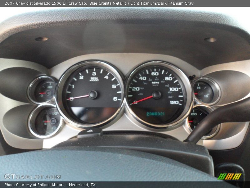 Blue Granite Metallic / Light Titanium/Dark Titanium Gray 2007 Chevrolet Silverado 1500 LT Crew Cab