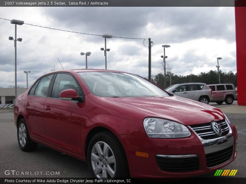 Salsa Red / Anthracite 2007 Volkswagen Jetta 2.5 Sedan