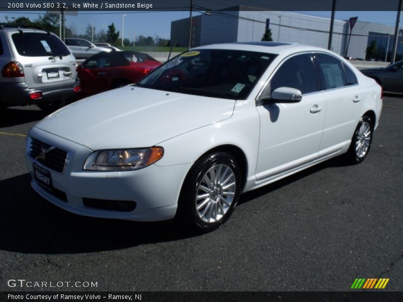 Ice White / Sandstone Beige 2008 Volvo S80 3.2