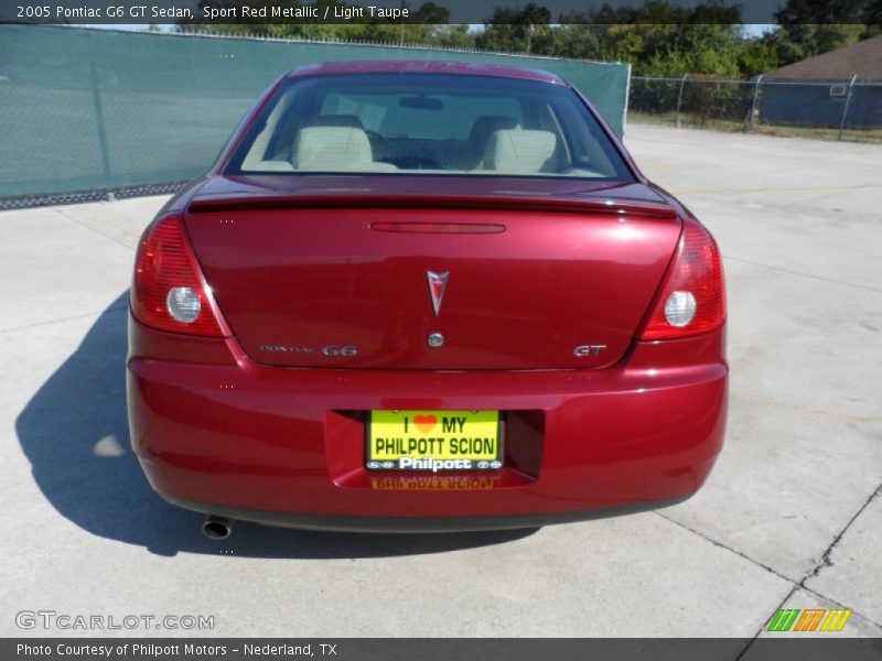 Sport Red Metallic / Light Taupe 2005 Pontiac G6 GT Sedan