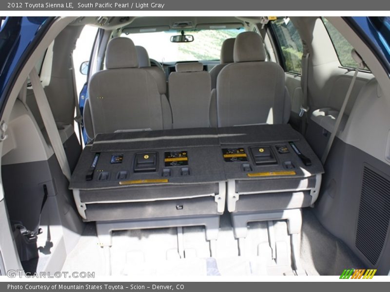 South Pacific Pearl / Light Gray 2012 Toyota Sienna LE