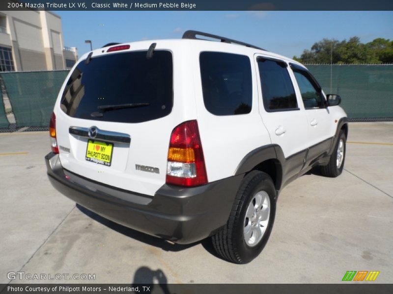 Classic White / Medium Pebble Beige 2004 Mazda Tribute LX V6