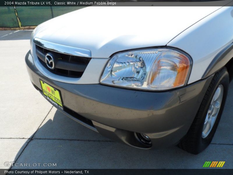 Classic White / Medium Pebble Beige 2004 Mazda Tribute LX V6