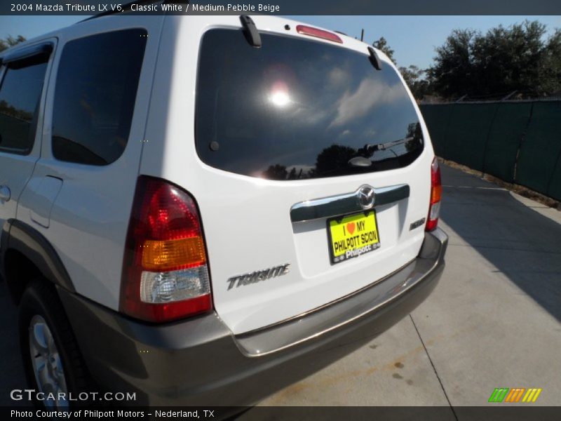 Classic White / Medium Pebble Beige 2004 Mazda Tribute LX V6