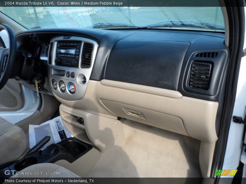 Classic White / Medium Pebble Beige 2004 Mazda Tribute LX V6