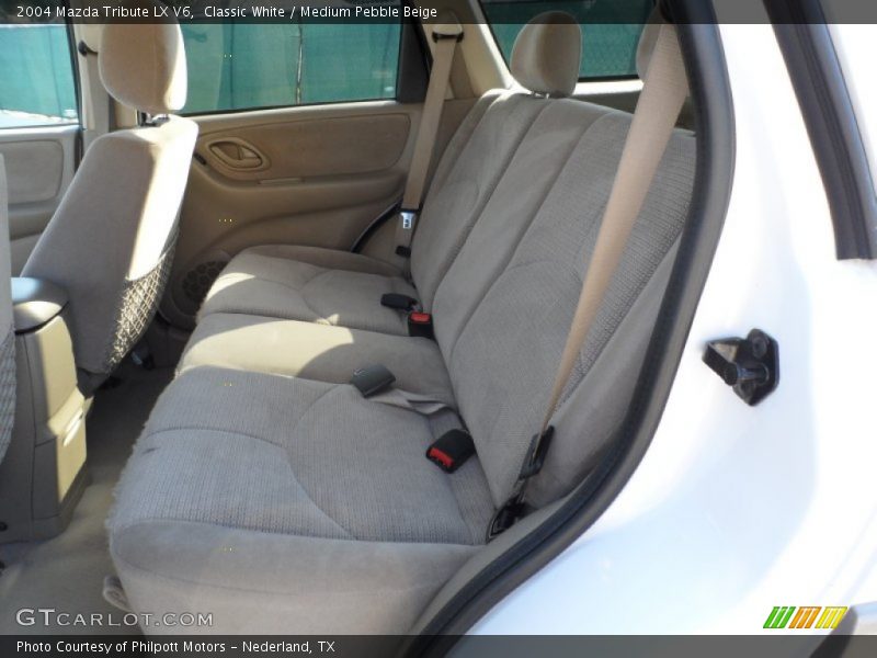 Classic White / Medium Pebble Beige 2004 Mazda Tribute LX V6