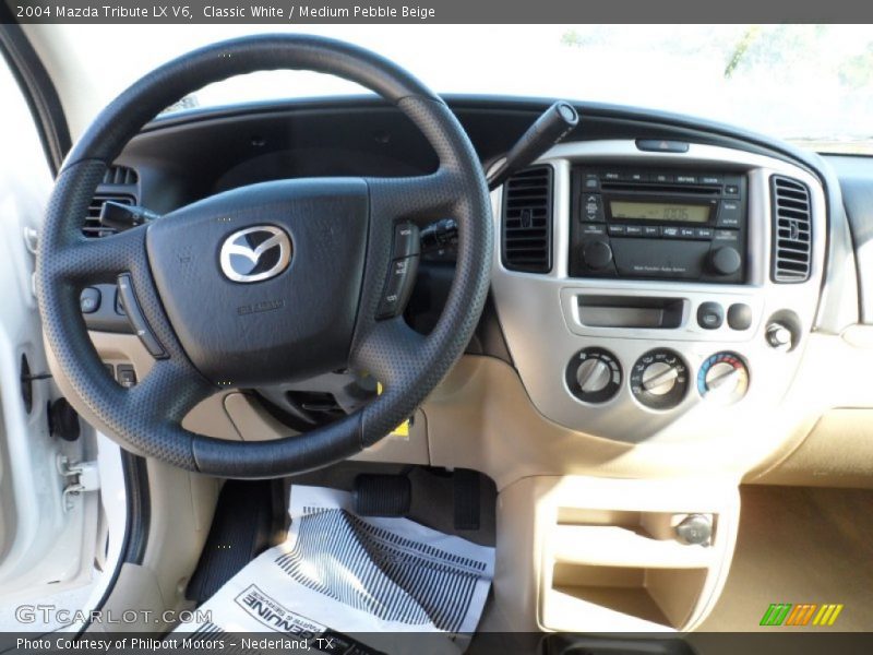 Classic White / Medium Pebble Beige 2004 Mazda Tribute LX V6