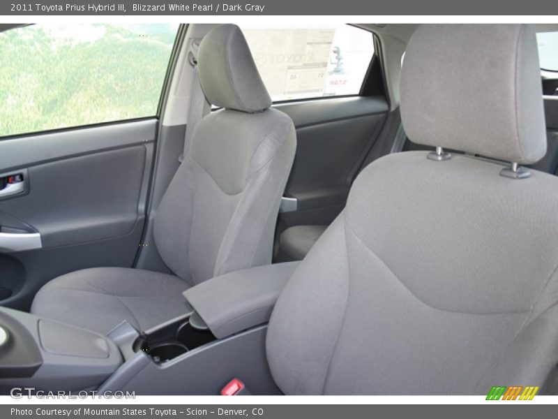 Blizzard White Pearl / Dark Gray 2011 Toyota Prius Hybrid III