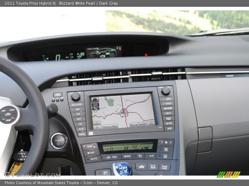 Blizzard White Pearl / Dark Gray 2011 Toyota Prius Hybrid III