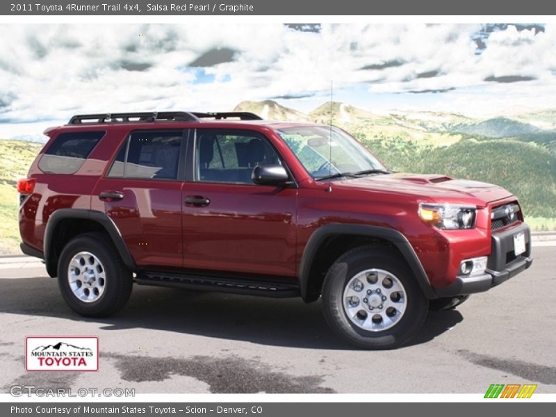 Salsa Red Pearl / Graphite 2011 Toyota 4Runner Trail 4x4