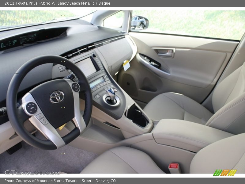 Sandy Beach Metallic / Bisque 2011 Toyota Prius Hybrid V