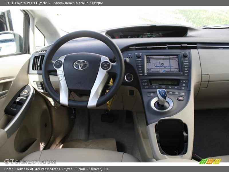 Sandy Beach Metallic / Bisque 2011 Toyota Prius Hybrid V