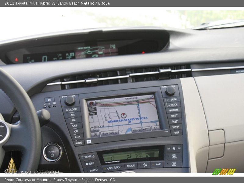 Sandy Beach Metallic / Bisque 2011 Toyota Prius Hybrid V