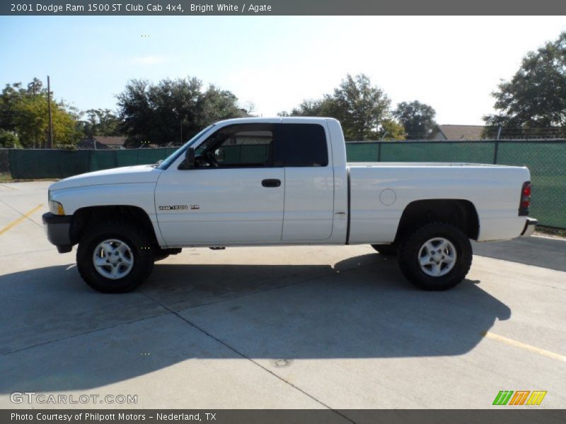 Bright White / Agate 2001 Dodge Ram 1500 ST Club Cab 4x4