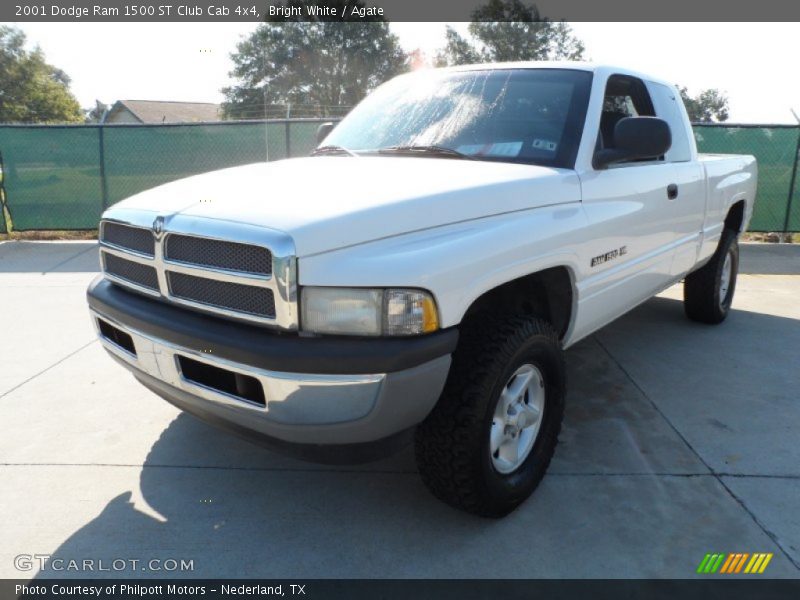 Bright White / Agate 2001 Dodge Ram 1500 ST Club Cab 4x4