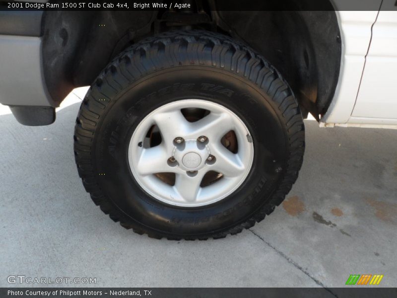 Bright White / Agate 2001 Dodge Ram 1500 ST Club Cab 4x4