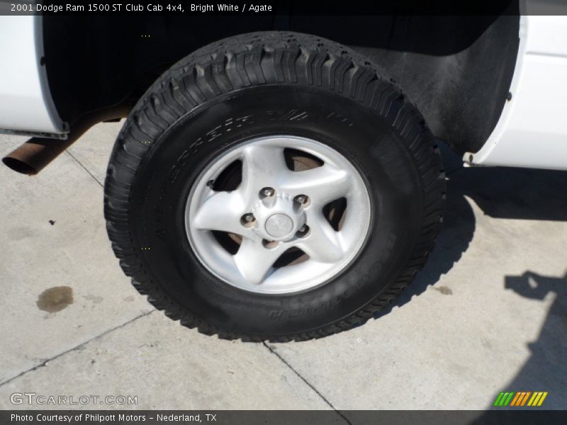 Bright White / Agate 2001 Dodge Ram 1500 ST Club Cab 4x4