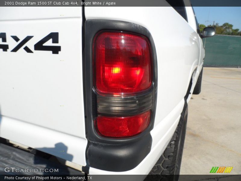 Bright White / Agate 2001 Dodge Ram 1500 ST Club Cab 4x4