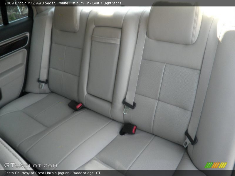 White Platinum Tri-Coat / Light Stone 2009 Lincoln MKZ AWD Sedan