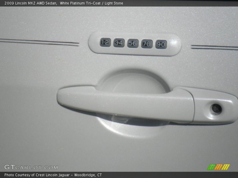 White Platinum Tri-Coat / Light Stone 2009 Lincoln MKZ AWD Sedan