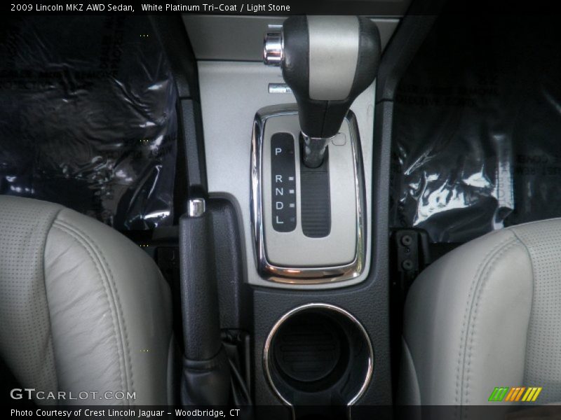 White Platinum Tri-Coat / Light Stone 2009 Lincoln MKZ AWD Sedan
