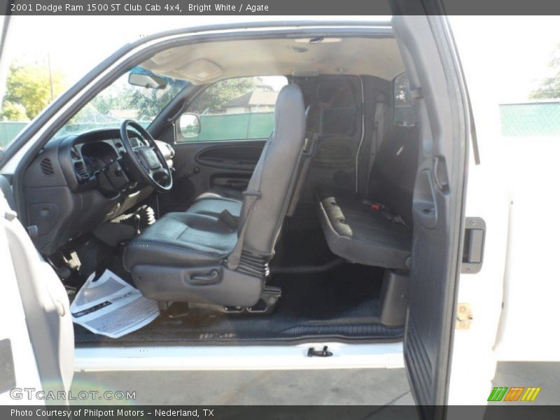 Bright White / Agate 2001 Dodge Ram 1500 ST Club Cab 4x4