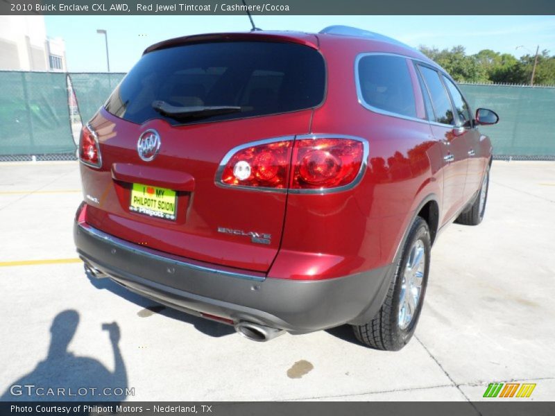 Red Jewel Tintcoat / Cashmere/Cocoa 2010 Buick Enclave CXL AWD