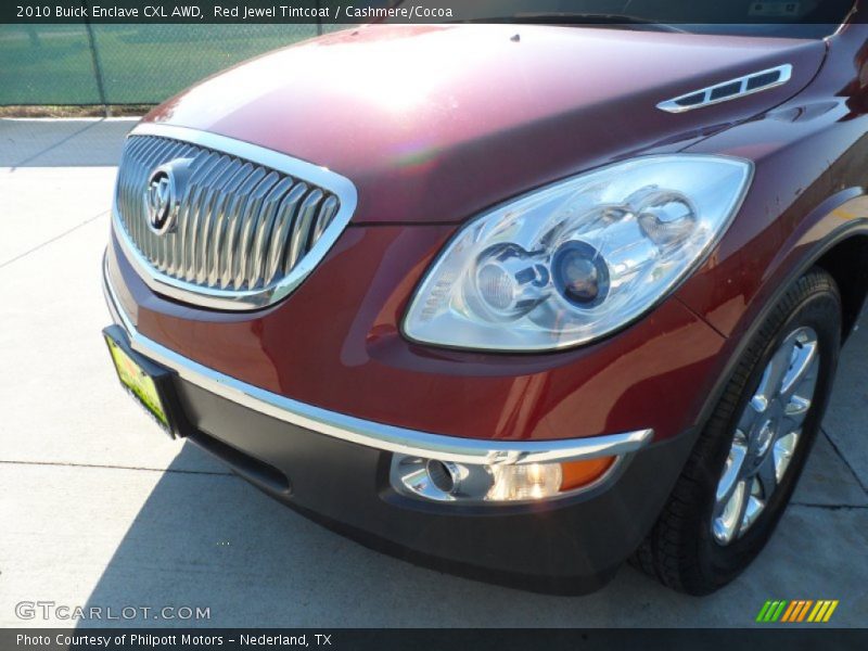 Red Jewel Tintcoat / Cashmere/Cocoa 2010 Buick Enclave CXL AWD