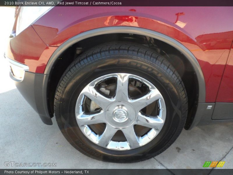 Red Jewel Tintcoat / Cashmere/Cocoa 2010 Buick Enclave CXL AWD