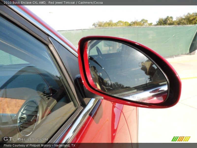 Red Jewel Tintcoat / Cashmere/Cocoa 2010 Buick Enclave CXL AWD