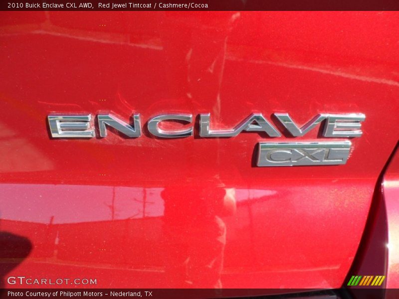 Red Jewel Tintcoat / Cashmere/Cocoa 2010 Buick Enclave CXL AWD