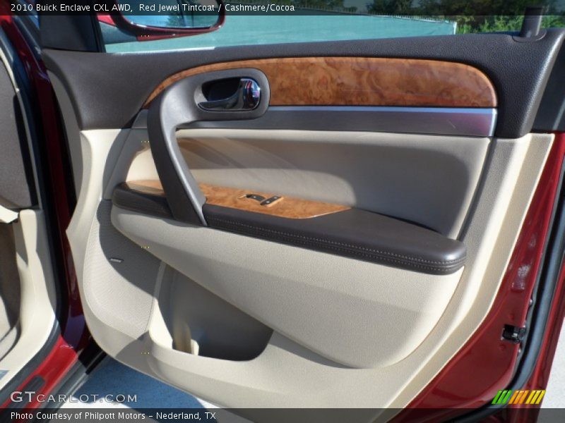 Red Jewel Tintcoat / Cashmere/Cocoa 2010 Buick Enclave CXL AWD