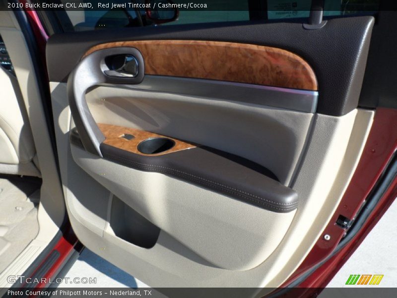Red Jewel Tintcoat / Cashmere/Cocoa 2010 Buick Enclave CXL AWD