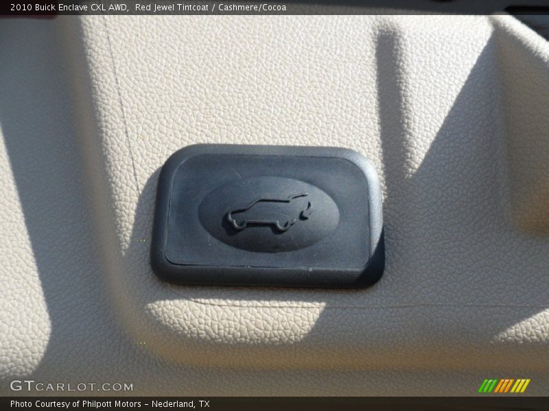 Red Jewel Tintcoat / Cashmere/Cocoa 2010 Buick Enclave CXL AWD