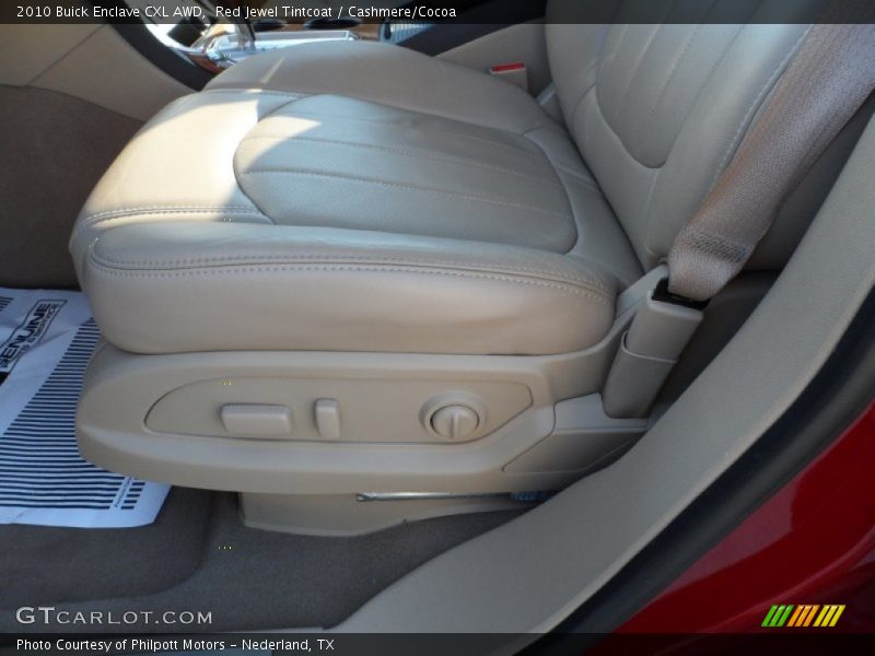 Red Jewel Tintcoat / Cashmere/Cocoa 2010 Buick Enclave CXL AWD